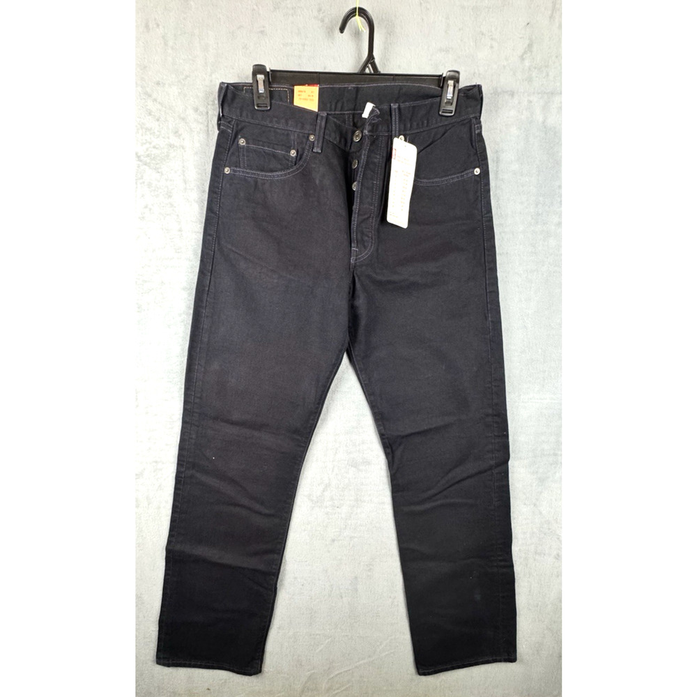 LEVI'S- WOMEN'S 34X 34 - BLACK 501 BUTTON FLY JEANS converts to size 14